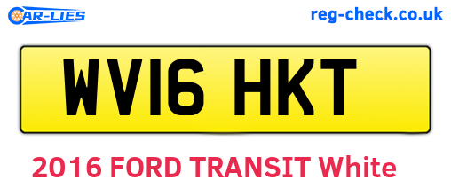 WV16HKT are the vehicle registration plates.
