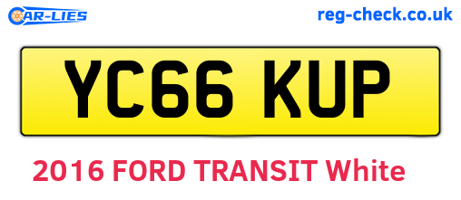 YC66KUP are the vehicle registration plates.