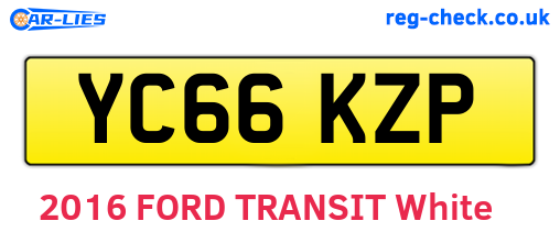 YC66KZP are the vehicle registration plates.