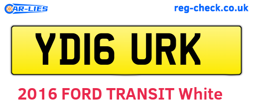 YD16URK are the vehicle registration plates.