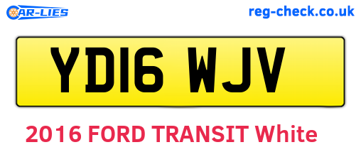 YD16WJV are the vehicle registration plates.