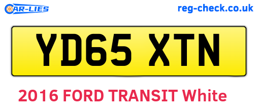 YD65XTN are the vehicle registration plates.