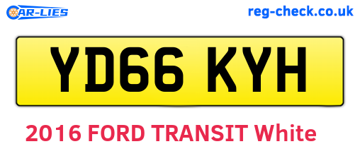 YD66KYH are the vehicle registration plates.