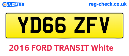 YD66ZFV are the vehicle registration plates.