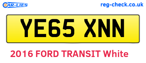 YE65XNN are the vehicle registration plates.