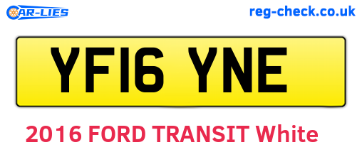 YF16YNE are the vehicle registration plates.