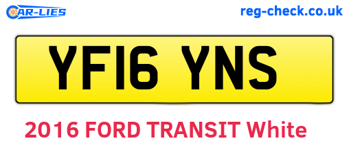 YF16YNS are the vehicle registration plates.