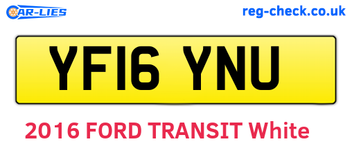 YF16YNU are the vehicle registration plates.