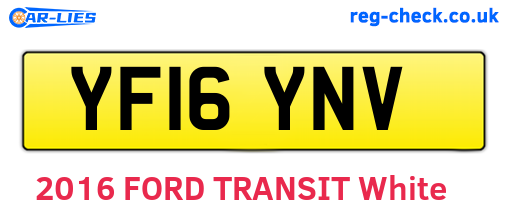 YF16YNV are the vehicle registration plates.