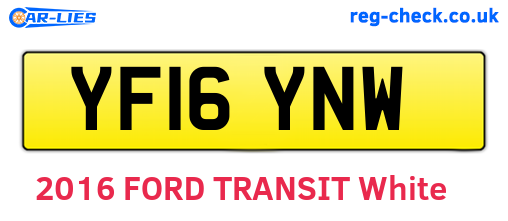 YF16YNW are the vehicle registration plates.
