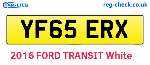 YF65ERX are the vehicle registration plates.
