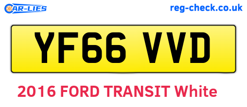 YF66VVD are the vehicle registration plates.