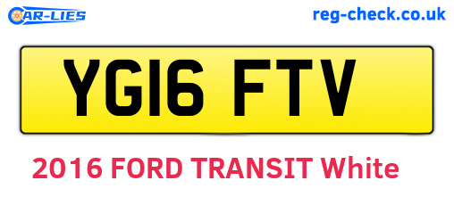 YG16FTV are the vehicle registration plates.