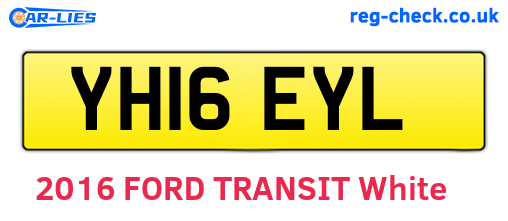 YH16EYL are the vehicle registration plates.