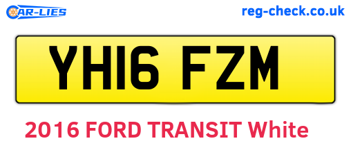 YH16FZM are the vehicle registration plates.
