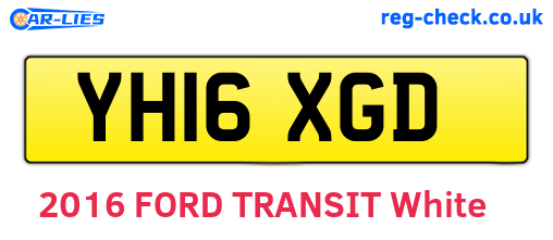 YH16XGD are the vehicle registration plates.