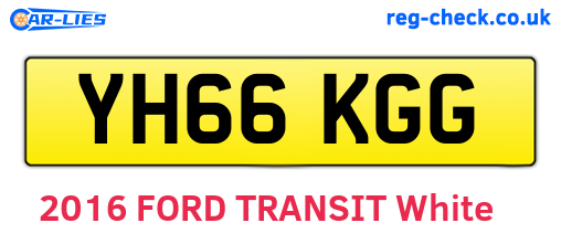 YH66KGG are the vehicle registration plates.