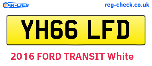 YH66LFD are the vehicle registration plates.