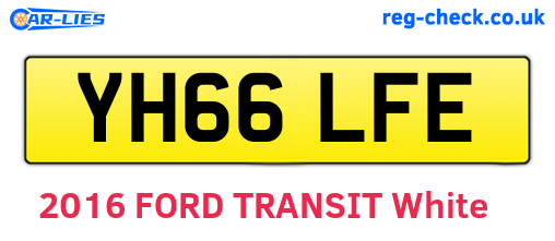 YH66LFE are the vehicle registration plates.