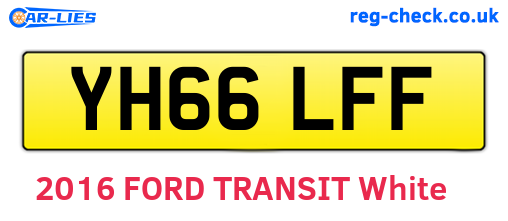 YH66LFF are the vehicle registration plates.