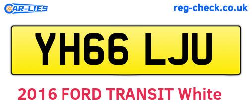 YH66LJU are the vehicle registration plates.