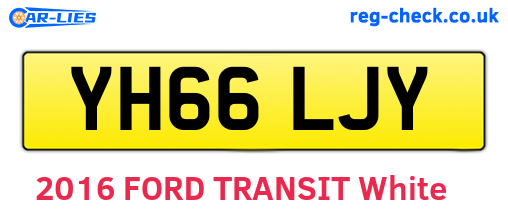 YH66LJY are the vehicle registration plates.