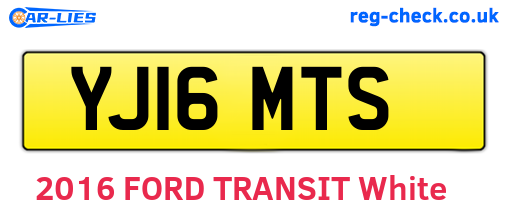 YJ16MTS are the vehicle registration plates.