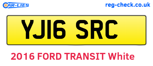 YJ16SRC are the vehicle registration plates.