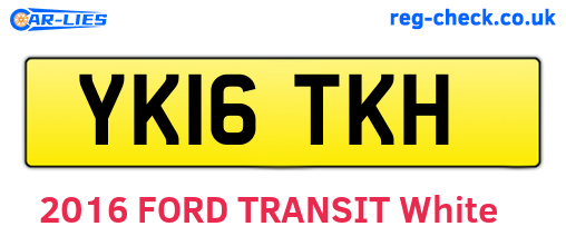 YK16TKH are the vehicle registration plates.
