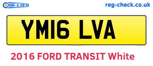 YM16LVA are the vehicle registration plates.