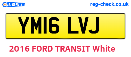 YM16LVJ are the vehicle registration plates.