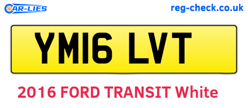 YM16LVT are the vehicle registration plates.