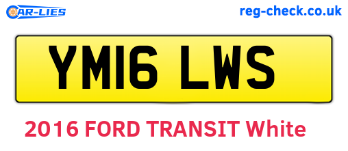 YM16LWS are the vehicle registration plates.