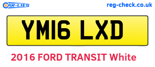 YM16LXD are the vehicle registration plates.