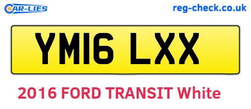 YM16LXX are the vehicle registration plates.
