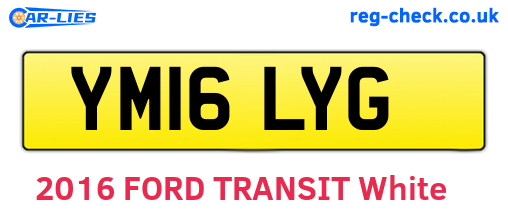 YM16LYG are the vehicle registration plates.