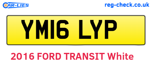 YM16LYP are the vehicle registration plates.