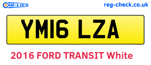 YM16LZA are the vehicle registration plates.