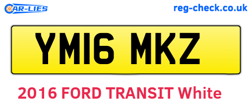 YM16MKZ are the vehicle registration plates.