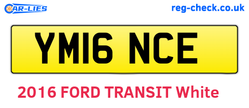 YM16NCE are the vehicle registration plates.