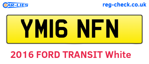 YM16NFN are the vehicle registration plates.