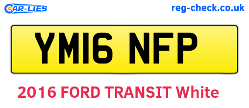 YM16NFP are the vehicle registration plates.