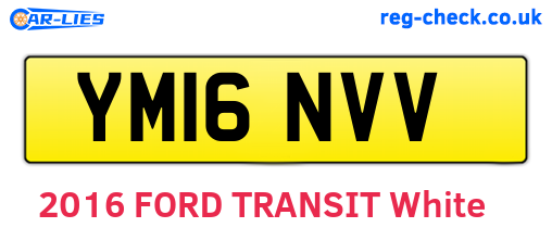YM16NVV are the vehicle registration plates.