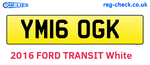 YM16OGK are the vehicle registration plates.
