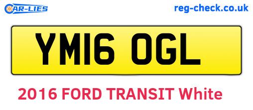 YM16OGL are the vehicle registration plates.