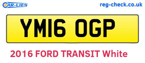 YM16OGP are the vehicle registration plates.