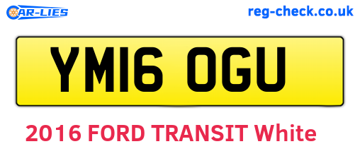YM16OGU are the vehicle registration plates.