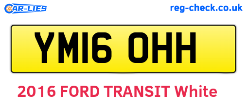 YM16OHH are the vehicle registration plates.