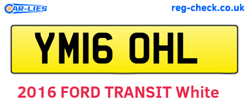 YM16OHL are the vehicle registration plates.
