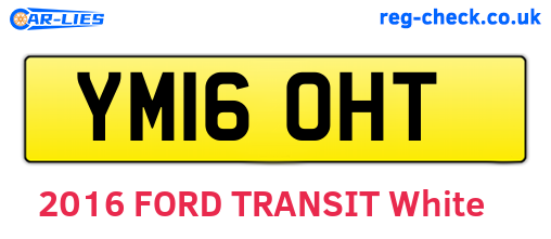 YM16OHT are the vehicle registration plates.